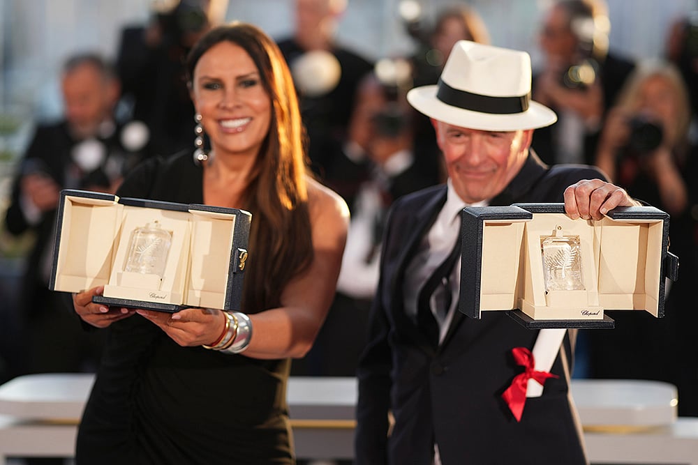 Karla Sofia Gascon And Jacques Audiard